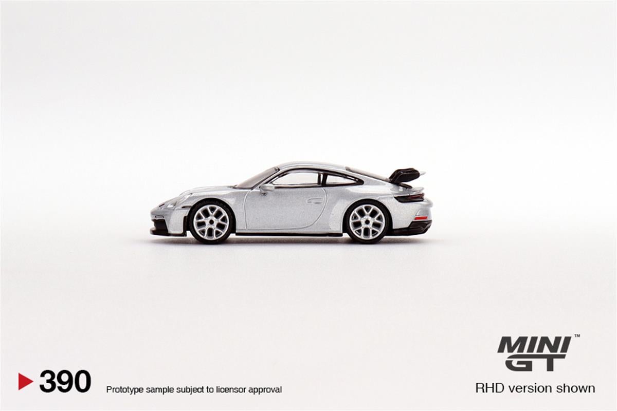 Mini GT Porsche 911 GT3 gt Silver Metalic