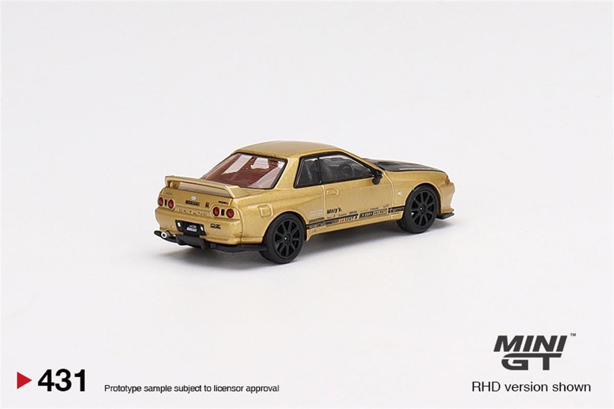 Mini GT Top Secret Nissan Skyline GT-R VR32 Top Secret Gold - Japan Exclusive