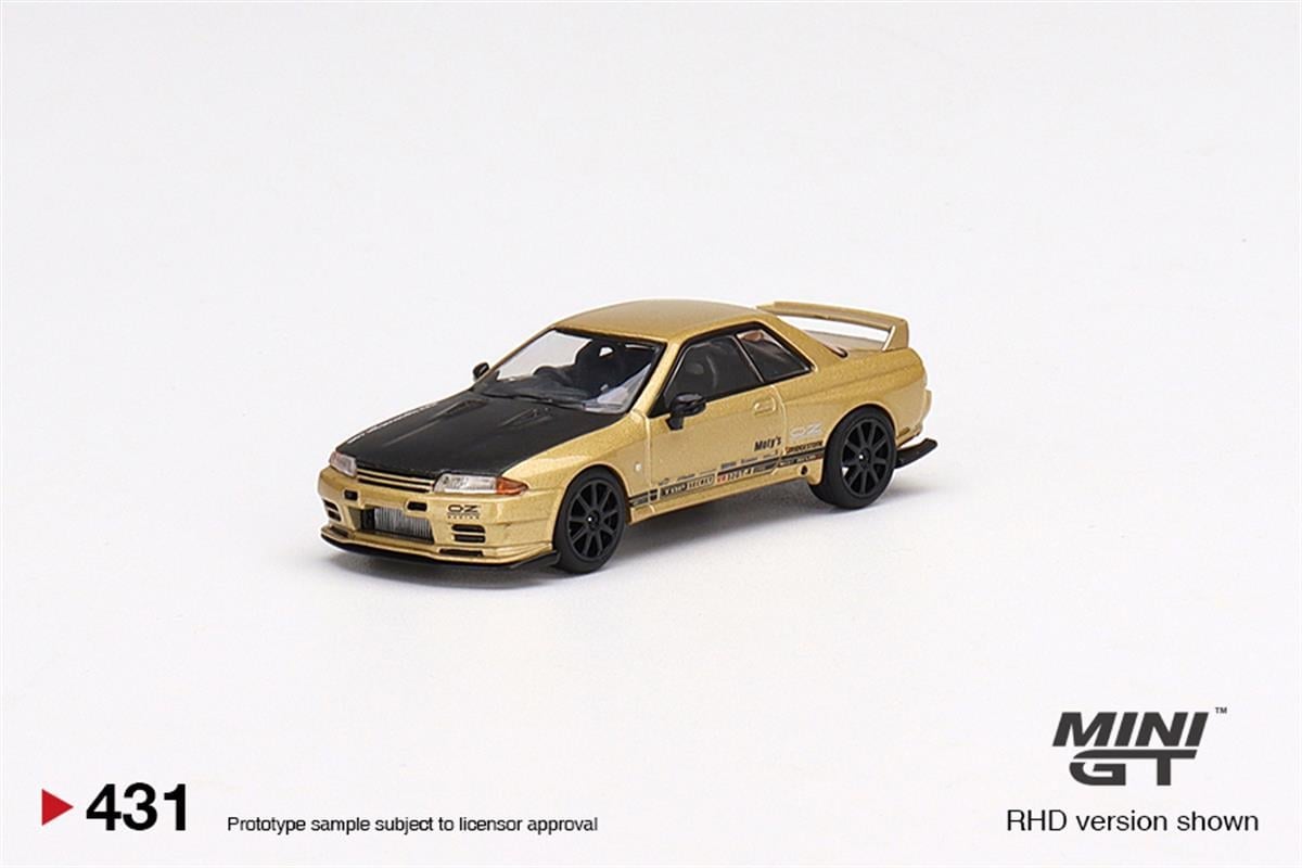 Mini GT Top Secret Nissan Skyline GT-R VR32 Top Secret Gold - Japan Exclusive