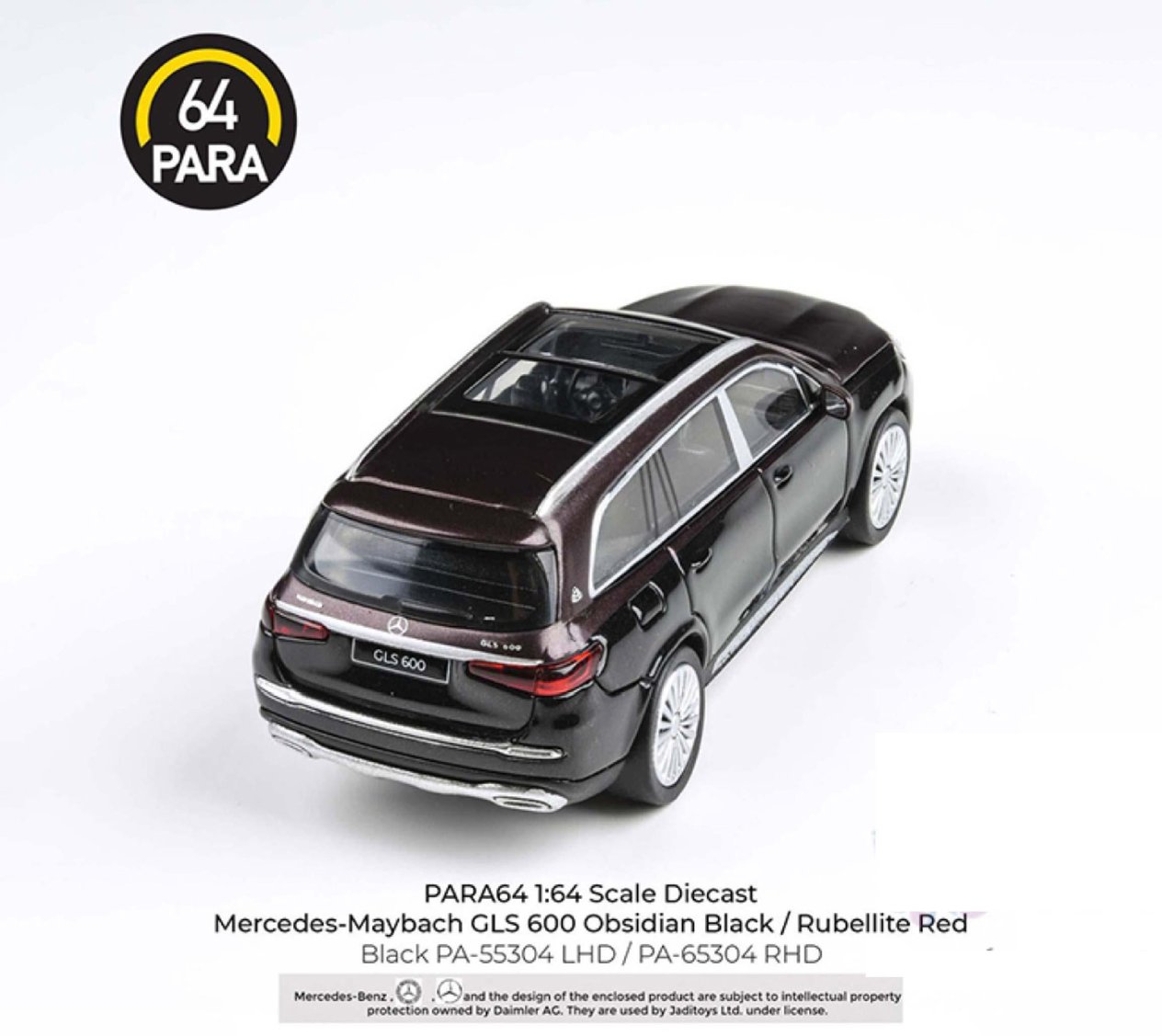Para64 Mercedes 2020 Maybach GLS 600 Black-Red LHD