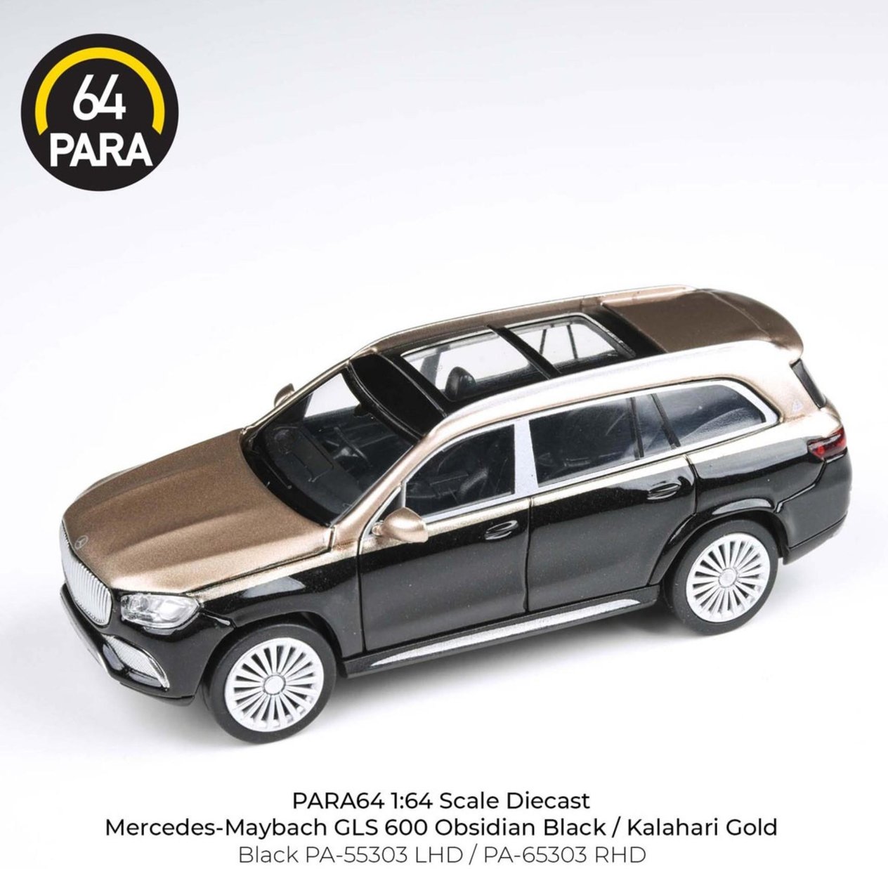 Para64 Mercedes 2020 Maybach GLS 600 Black/Gold LHD