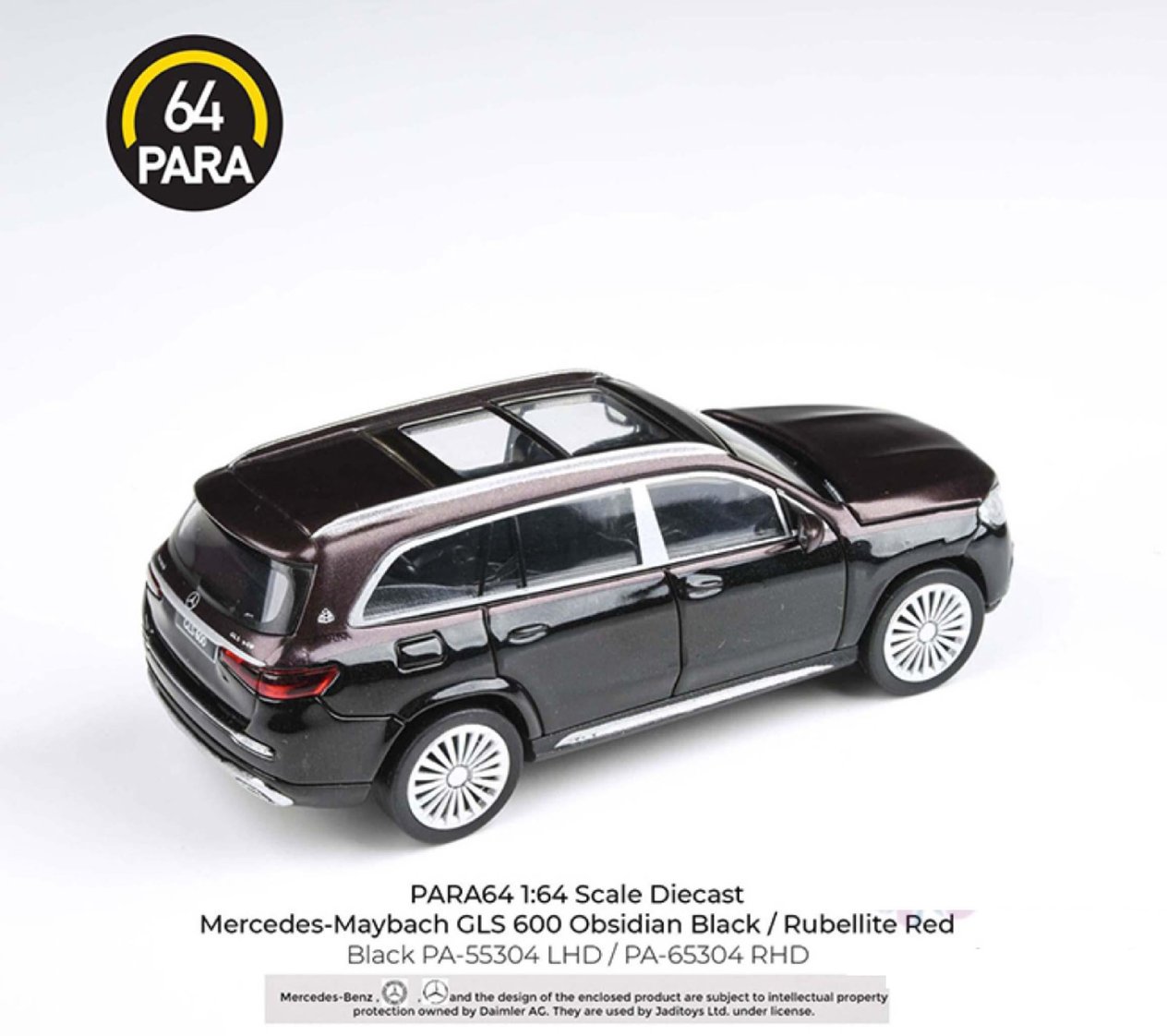 Para64 Mercedes 2020 Maybach GLS 600 Black-Red LHD