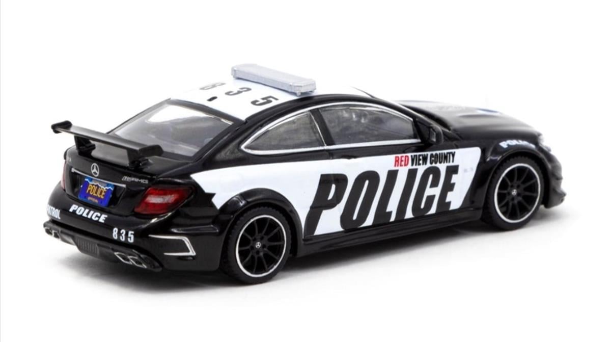 Tarmac 1/64 Mercedes C63 AMG Coupe Black Series Police Car