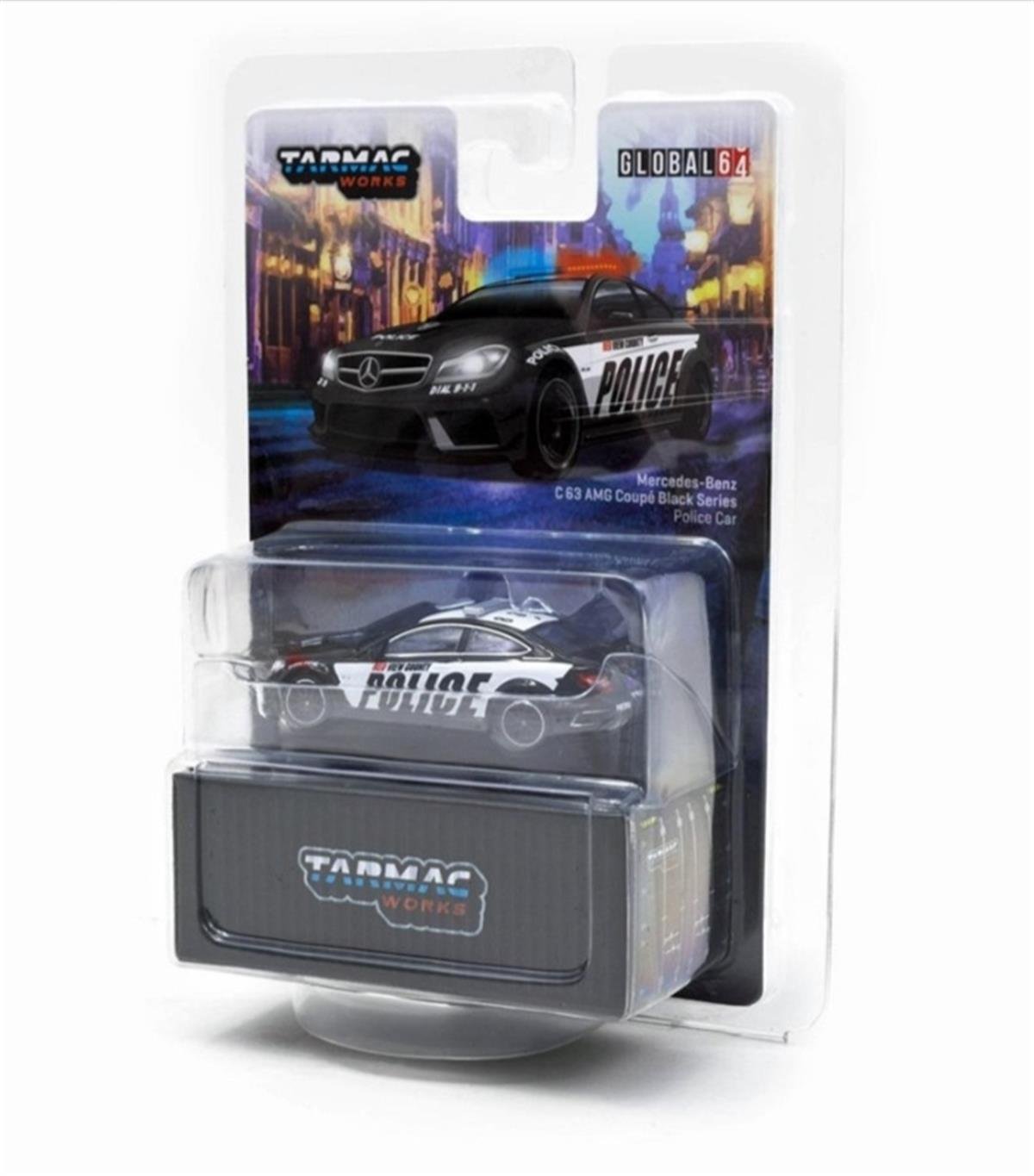 Tarmac 1/64 Mercedes C63 AMG Coupe Black Series Police Car
