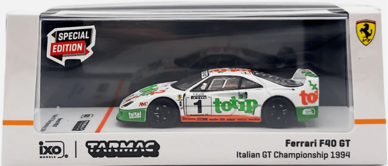 Tarmac Works Ferrari F40 GT italian GT Championship 1994 Amore Larrauri