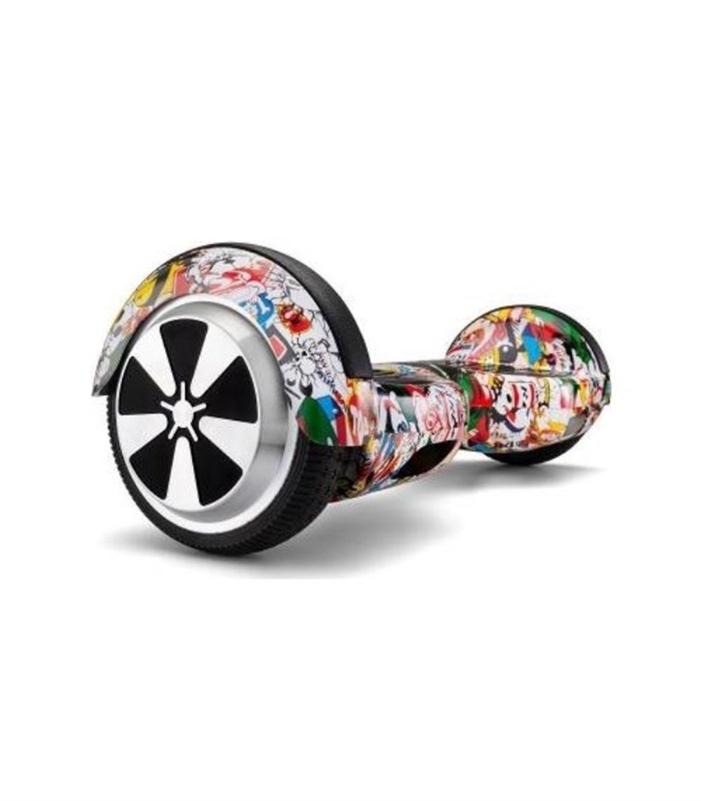 Smart Balance N3S Elektrikli Hoverboard Kaykay Urban - Pembe Grafiti Desenli