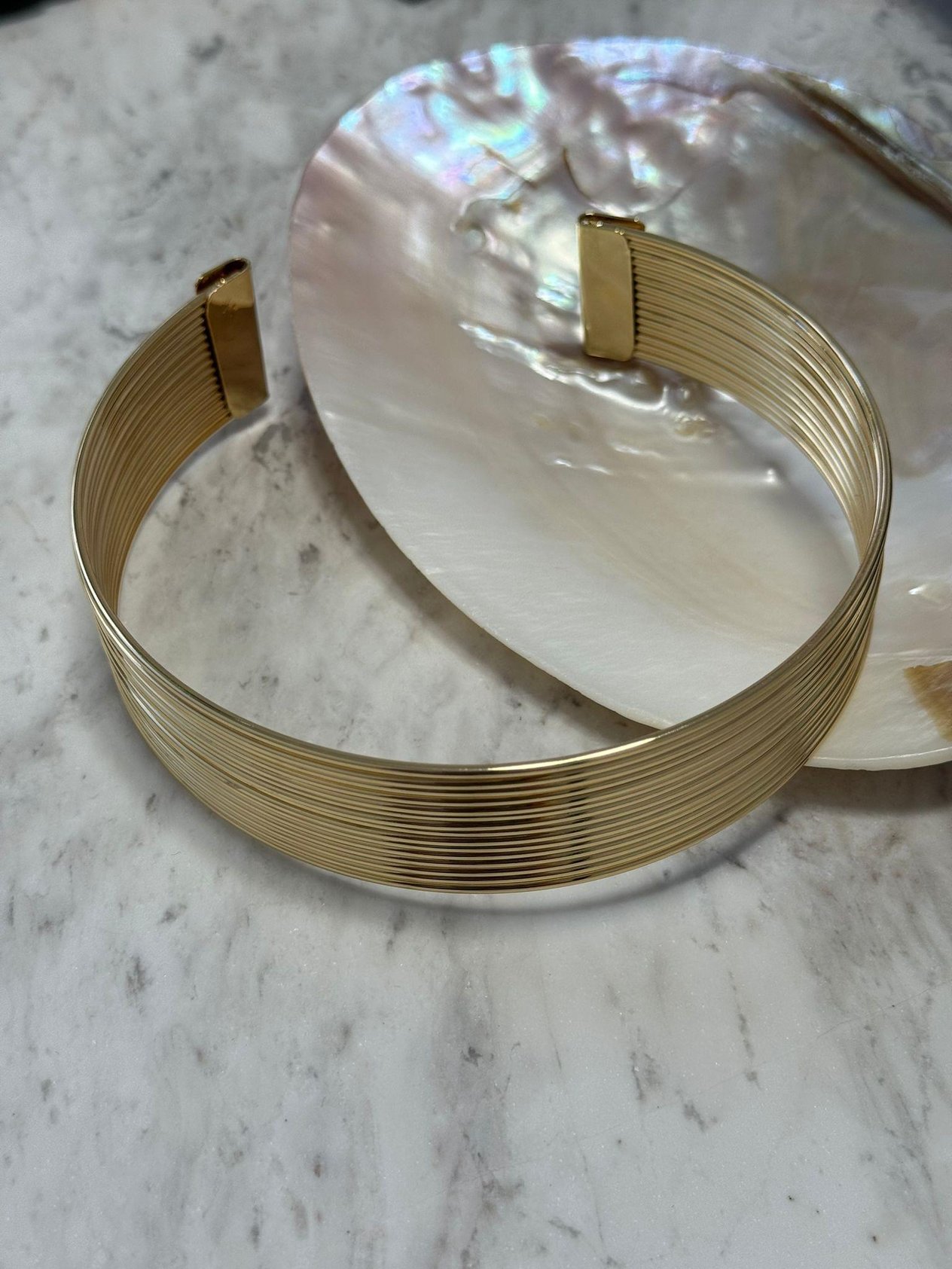 Gold Kalın choker kolye