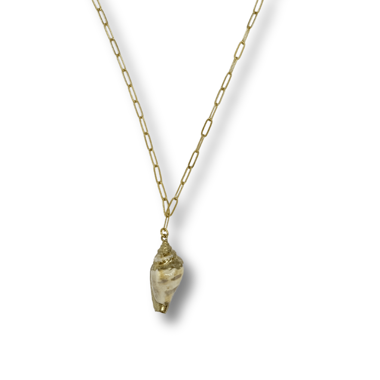 GOLD TULİP KABUK KOLYE