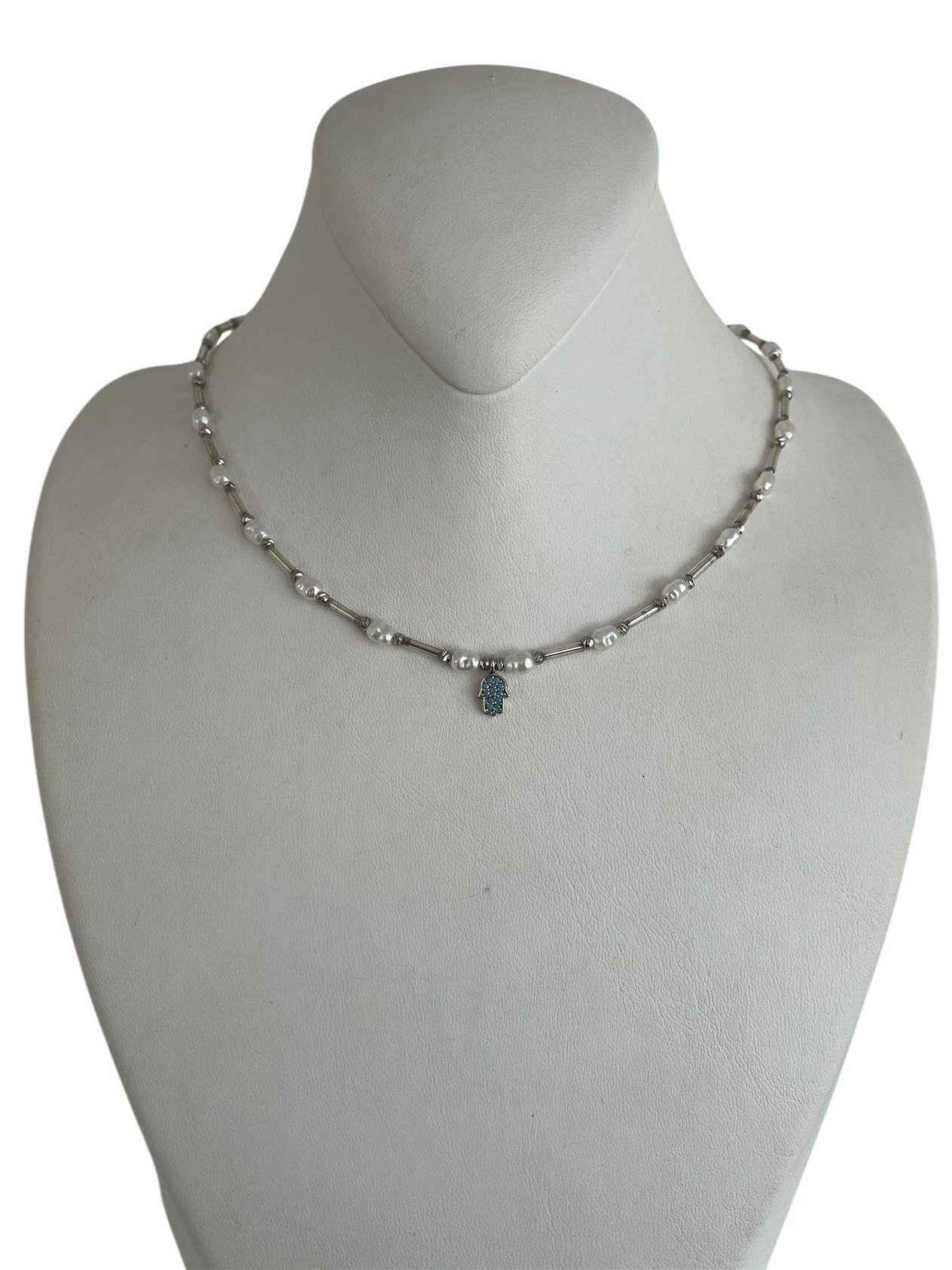 İNCİ HAMSA  KOLYE