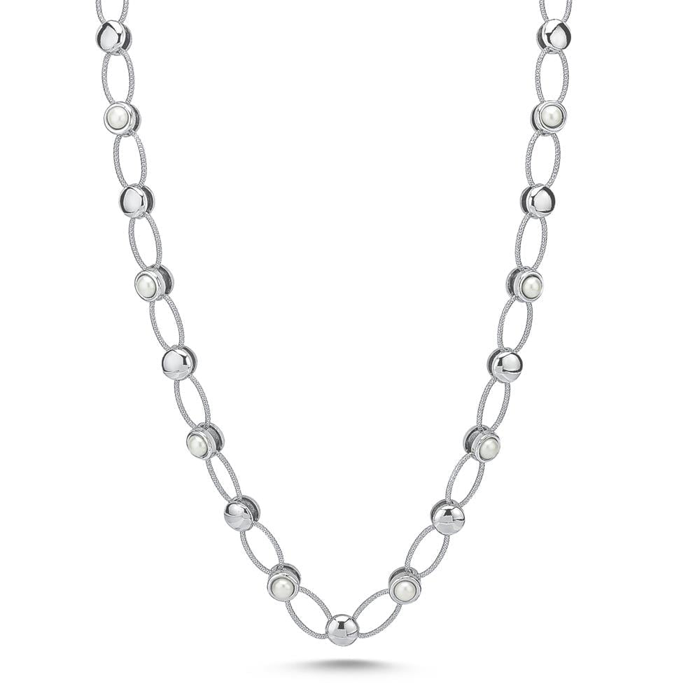 Pearlshine Zincir - Uzun Silver
