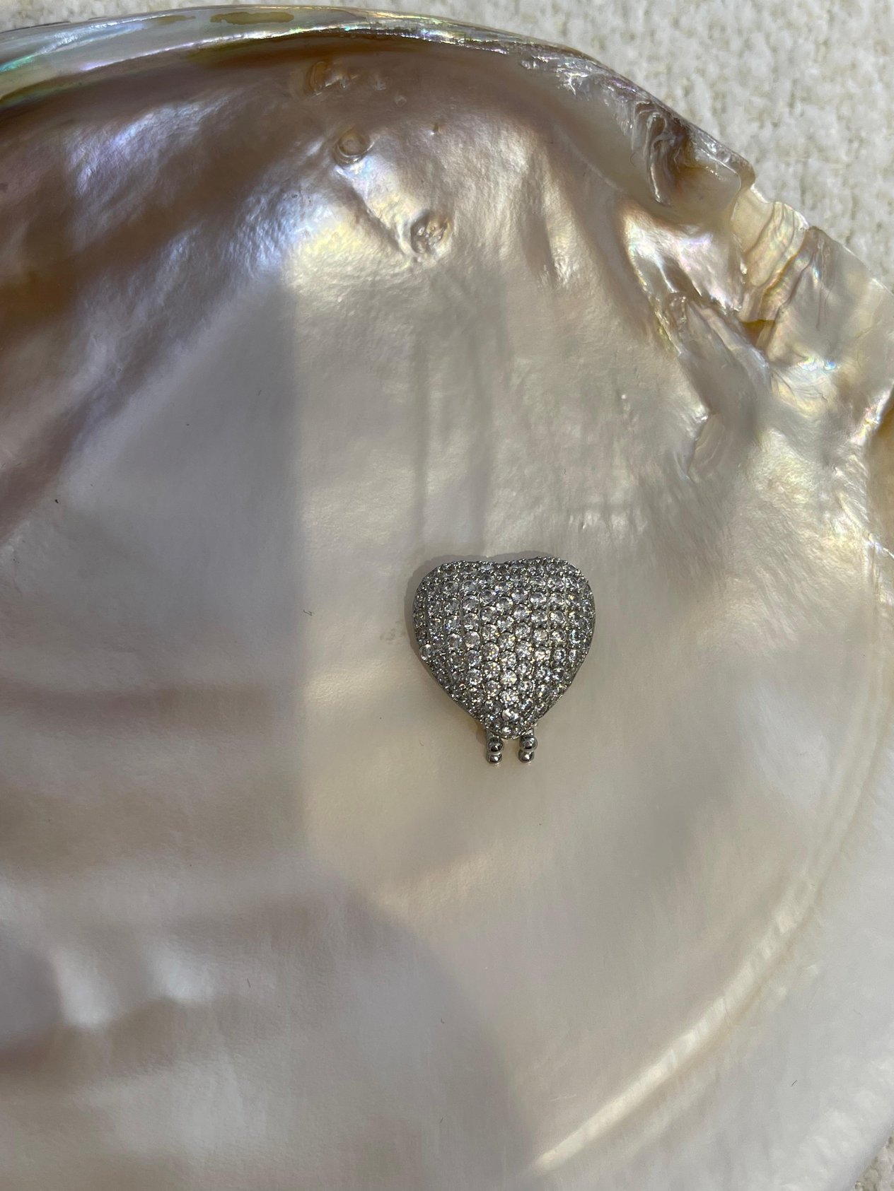 SILVER BAGET KALP KOLYE UCU