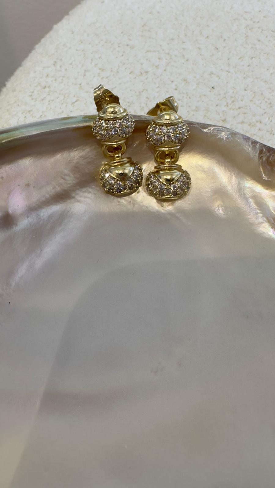 TAŞLI GOLD KÜPE