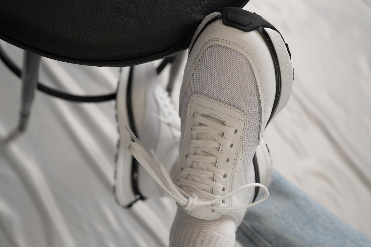 George Model Hakiki Deri El Yapımı Erkek Beyaz Sneaker