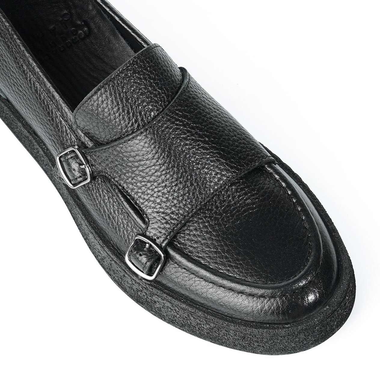Maro Model Hakiki Deri El Yapmı Erkek Siyah Loafer
