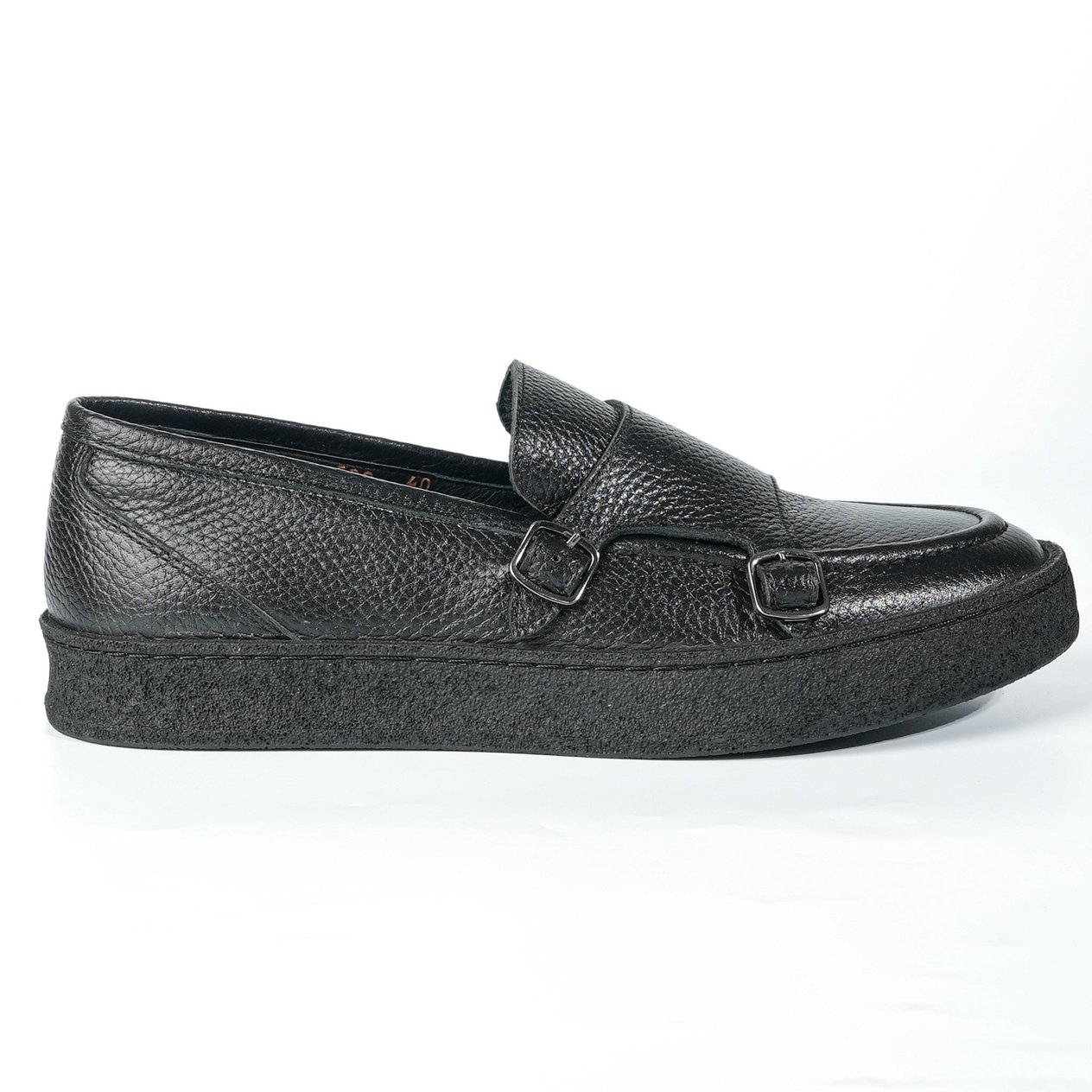 Maro Model Hakiki Deri El Yapmı Erkek Siyah Loafer