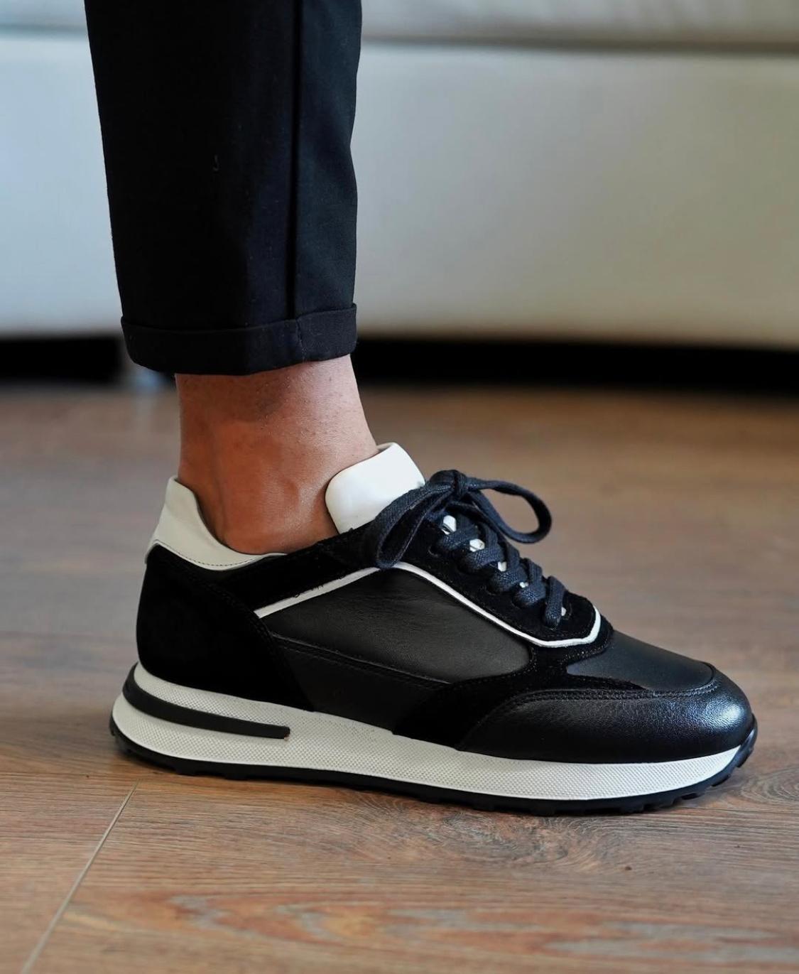 Pedro Model Erkek Hakiki Deri Siyah Sneaker