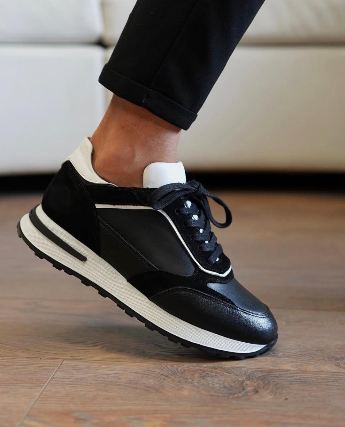 Pedro Model Erkek Hakiki Deri Siyah Sneaker
