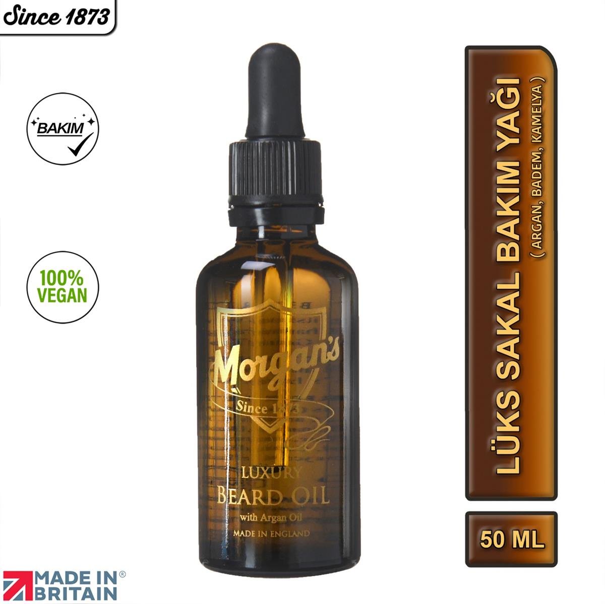Morgan's Pomade Luxury Beard Oil - Argan Yağlı Sakal Bakım Yağı 50 ml