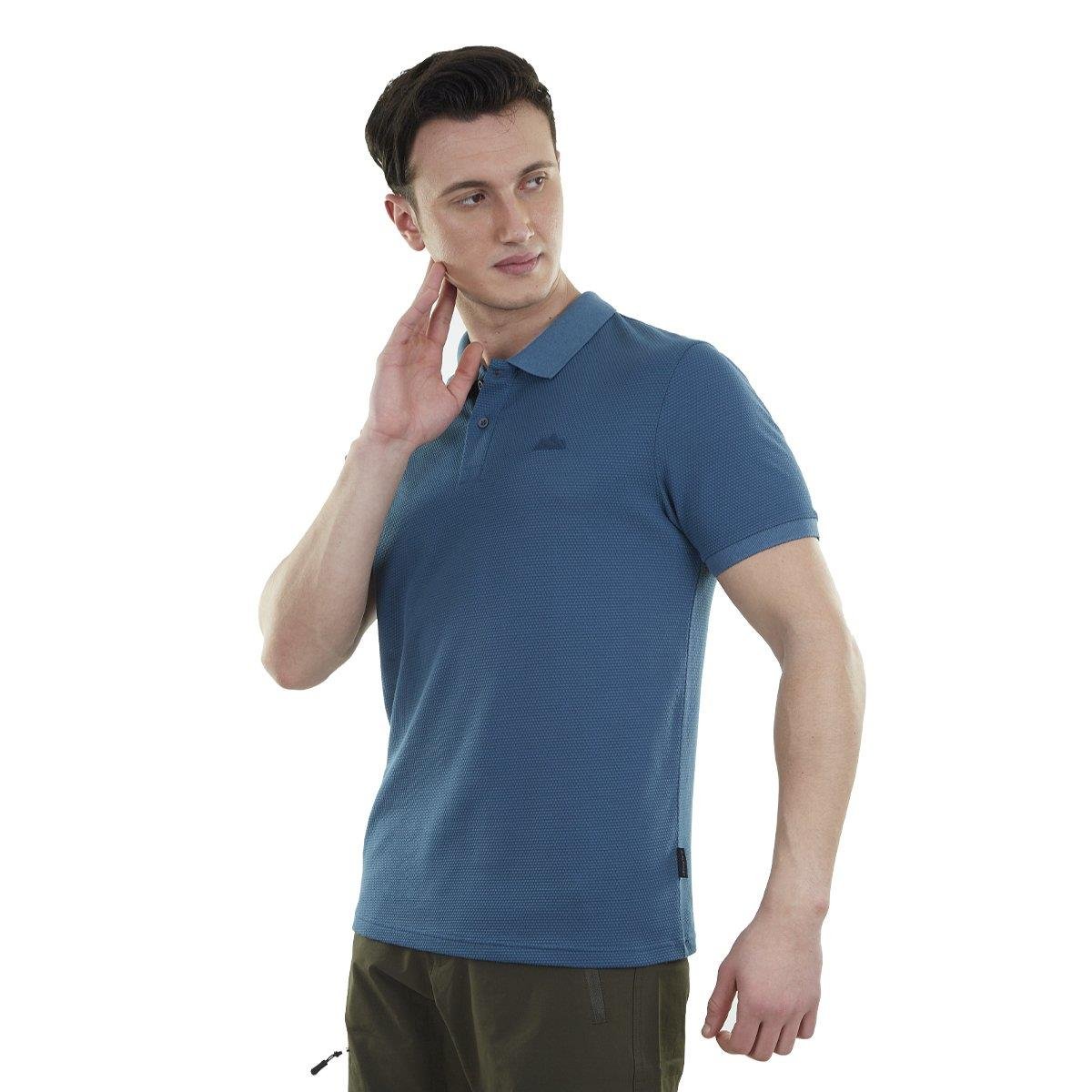 Alpinist Edge Erkek Polo T-Shirt Indigo