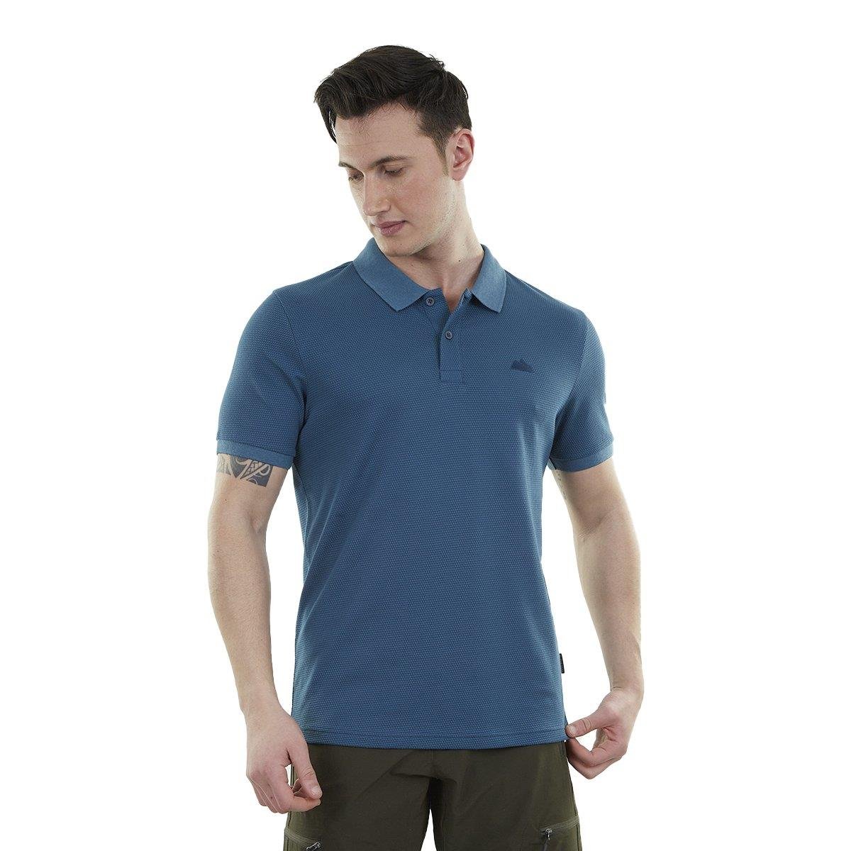 Alpinist Edge Erkek Polo T-Shirt Indigo