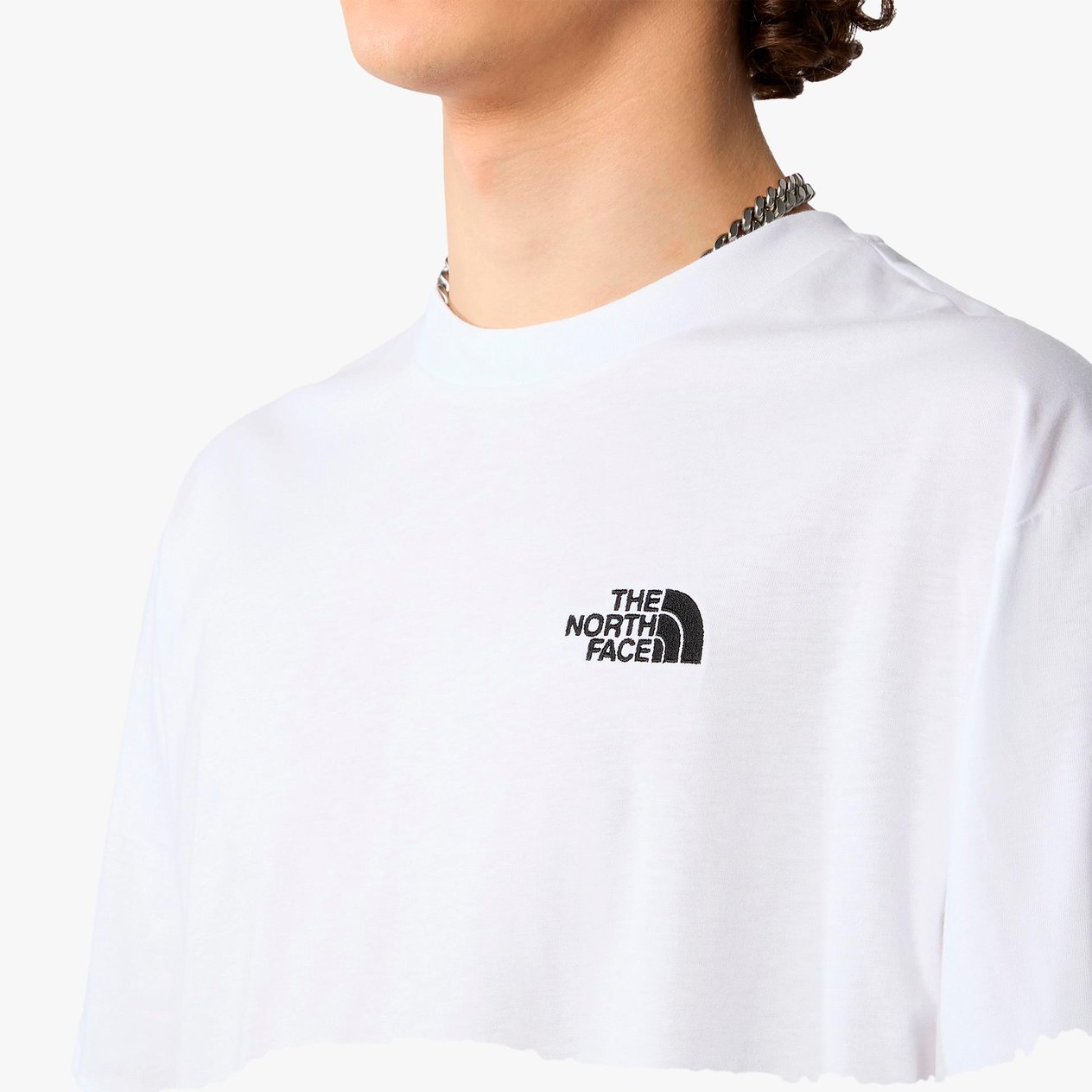 The North Face Essential Oversize Simple Dome Erkek T-Shirt Beyaz