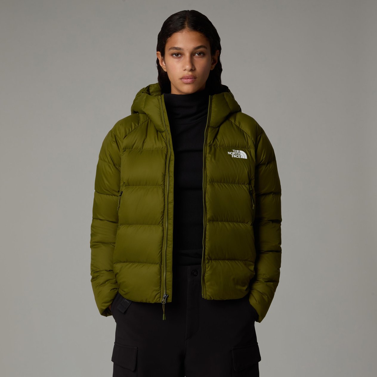 The North Face W HyaliteDown Kadın Haki Kaz Tüyü Mont