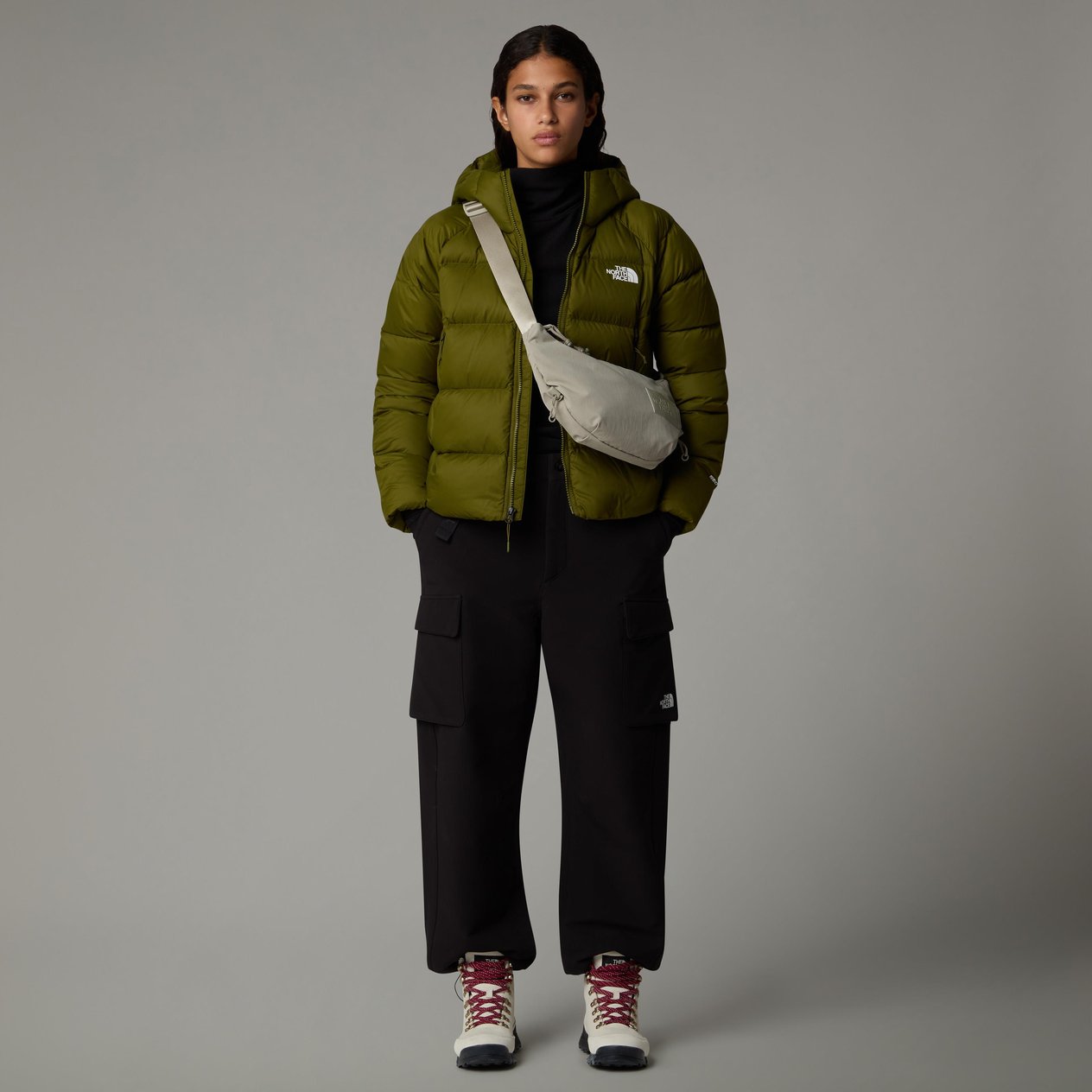 The North Face W HyaliteDown Kadın Haki Kaz Tüyü Mont