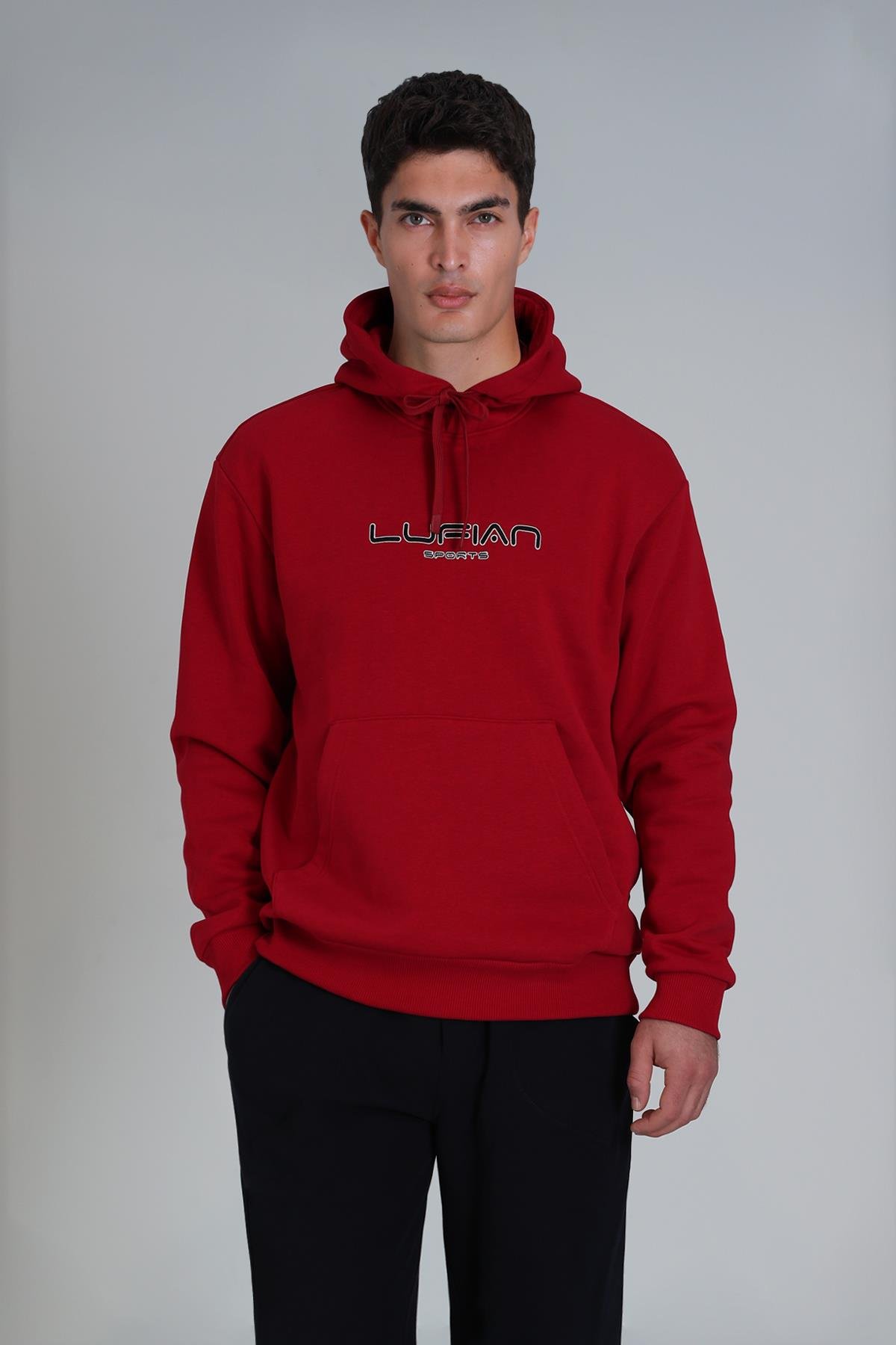 BRAVE Erkek Sweatshırt - KIRMIZI