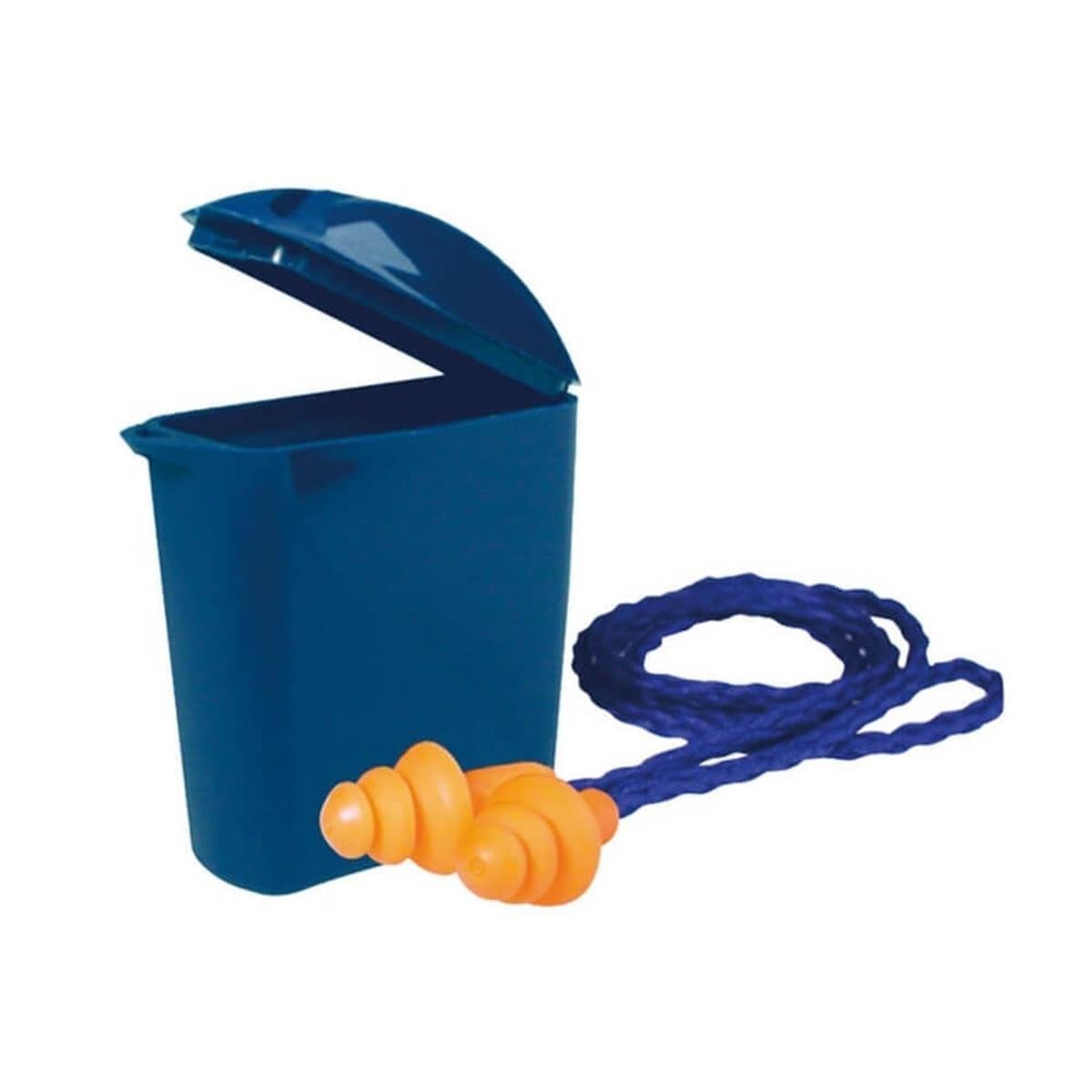 3M™ 1271 Yıkanabilir, Kordonlu ve Kutulu Kulak Tıkacı, 25 dB - 50 Çift