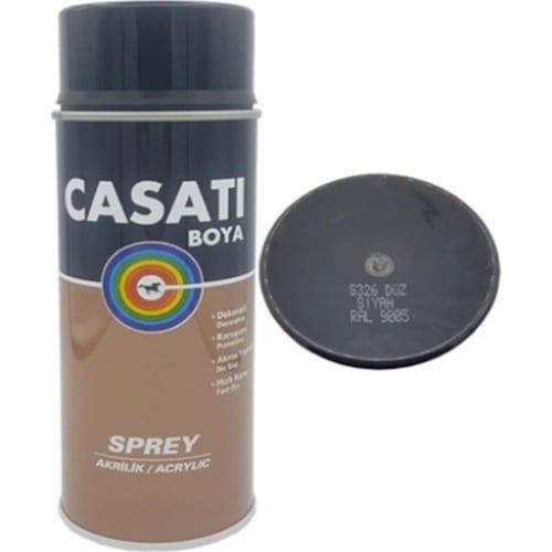Casati Ral 9005 Siyah Sprey Boya 0,4 L