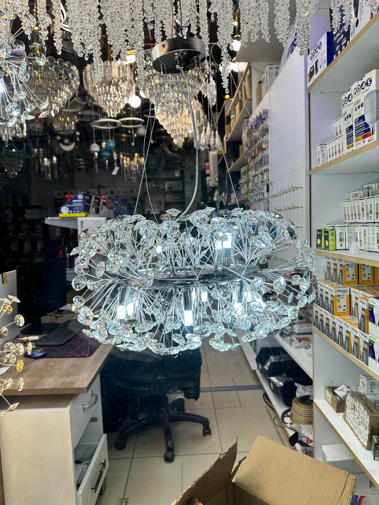 HBY-453 500 Lüks Modern Kristal Avize
