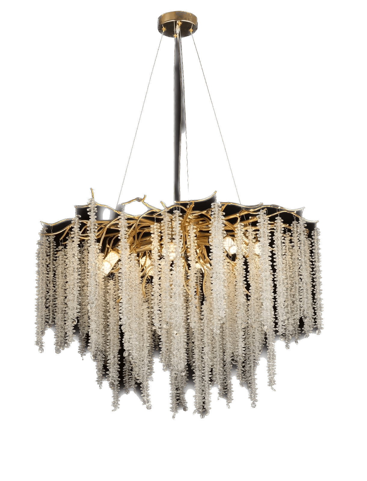 HBY 640-80 Üzüm Sarkıt Lüx Salon Avize 80 Cm