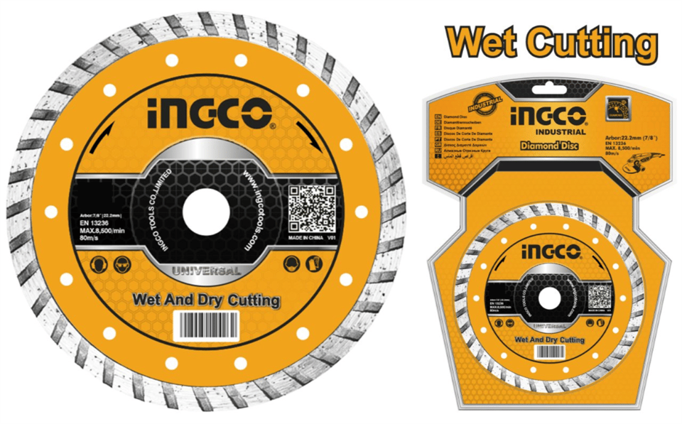 İngco CK 115 mm Turbo Çapaksız Kesim Elmas Testere DMD031151HT
