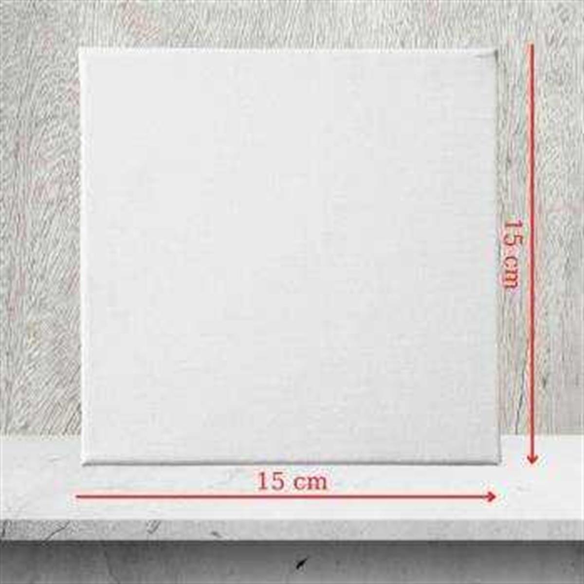 Sayılarla Boyama Seti Boş Tuval 15x15cm