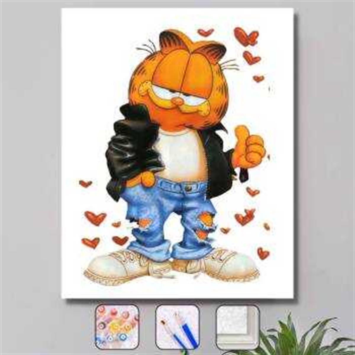 Sayılarla Boyama Seti HAVALI GARFIELD
