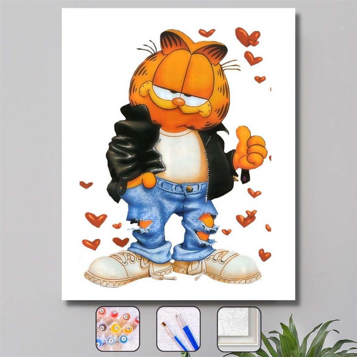 Sayılarla Boyama Seti HAVALI GARFIELD