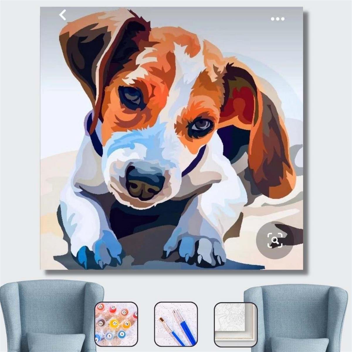Sayılarla Boyama Seti YAVRU KÖPEK