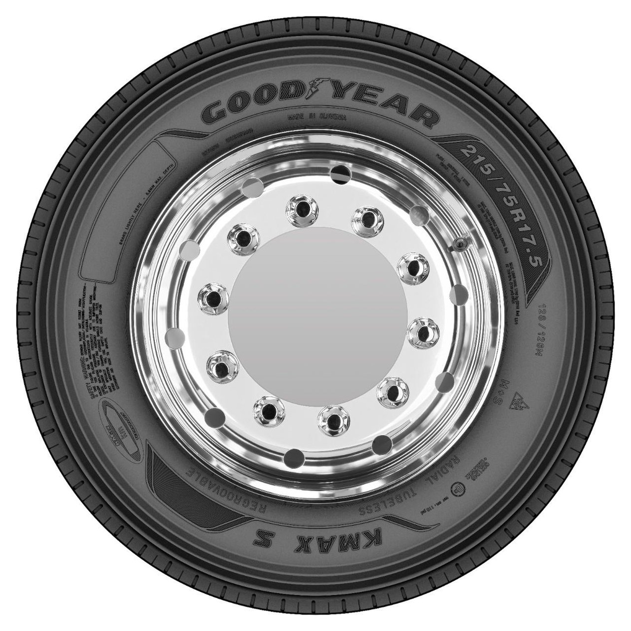 235/75R17.5 132/130M KMAX-S DUZ M+S GOODYEAR (23575175) (DOT:12/2022)