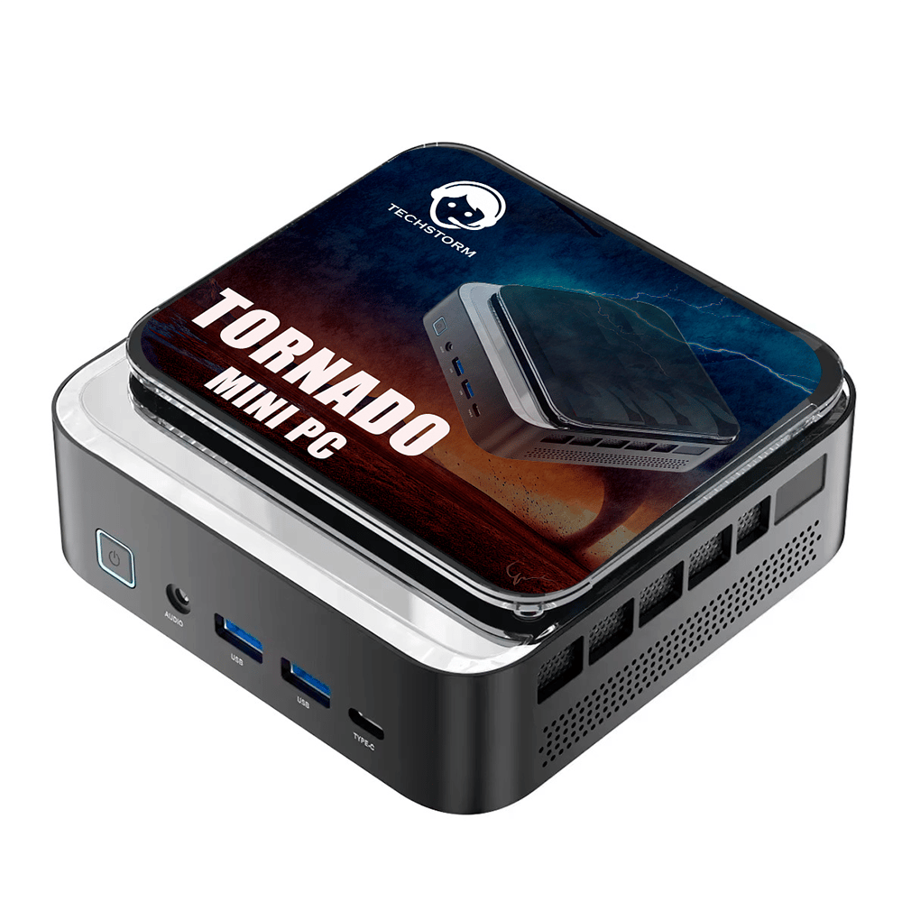 Techstorm Tornado Amd Ryzen 7 7735HS Işlemci 24 GB Ddr5 Ram 1 Tb Nvme Depolama Wifi 6 + 5.2 Bluetooth + 2.5 Gbps Lan Win 11 Pro Mini Pc
