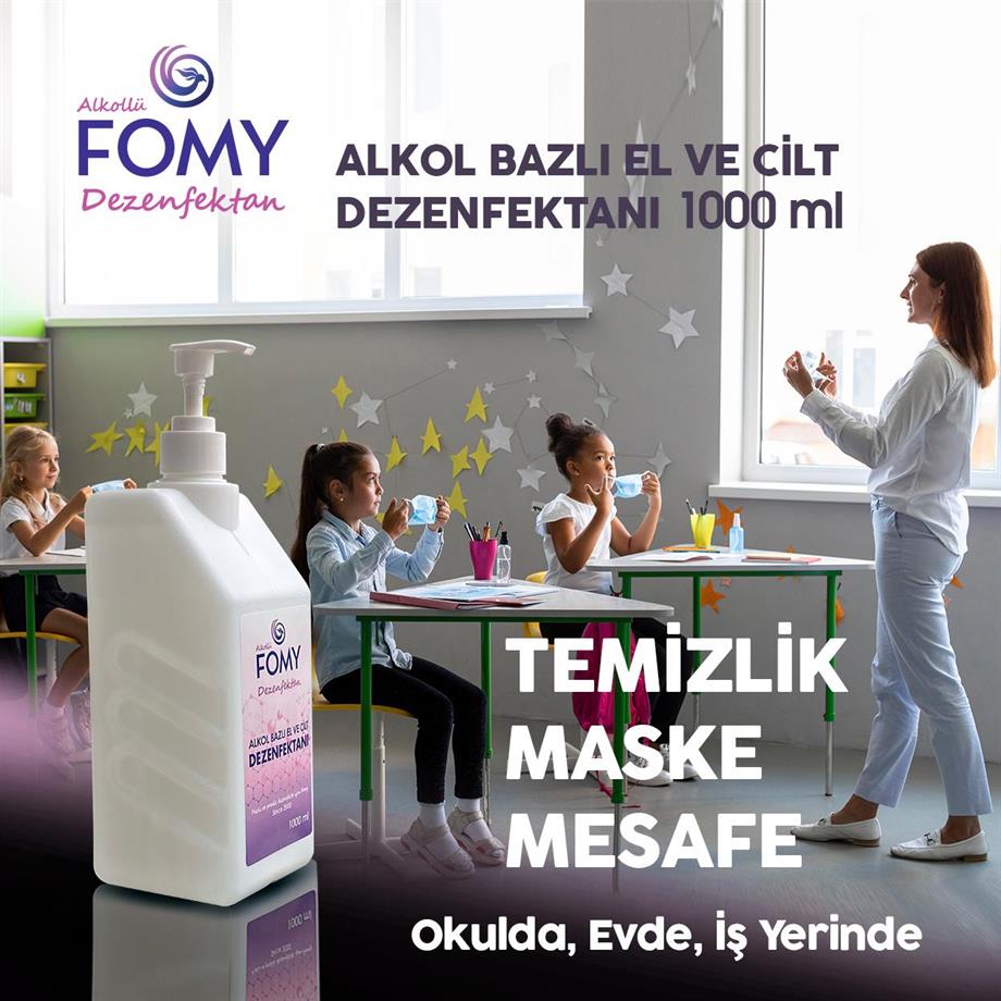 FOMY Alkollü El ve Cİlt Dezenfektanı 1000 ml