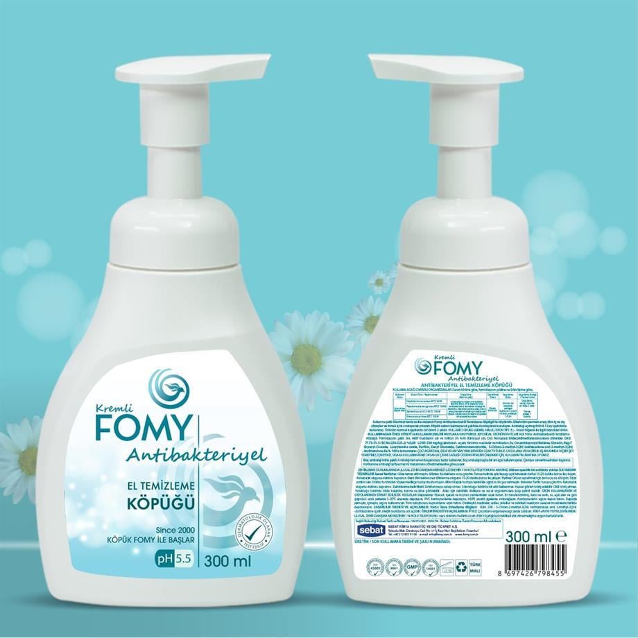 FOMY Antibakteriyel Köpük Sabun El Yüz Vücut 300 ml