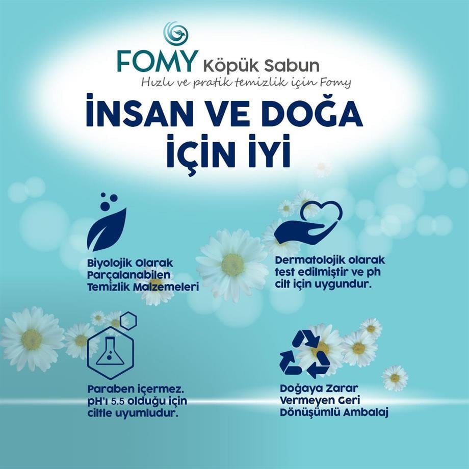FOMY Antibakteriyel Köpük Sabun El Yüz Vücut 300 ml
