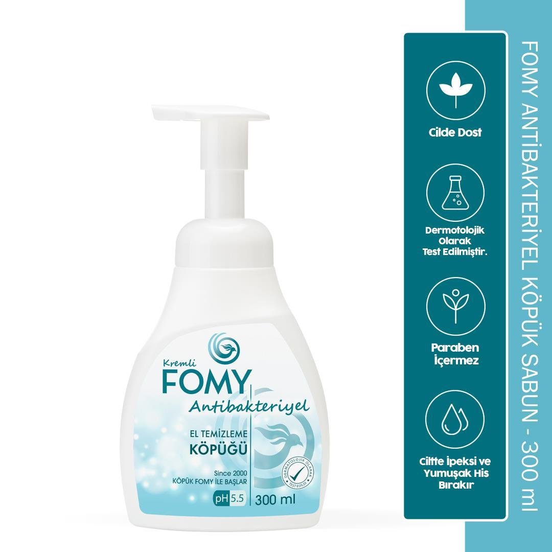 FOMY Antibakteriyel Köpük Sabun El Yüz Vücut 300 ml