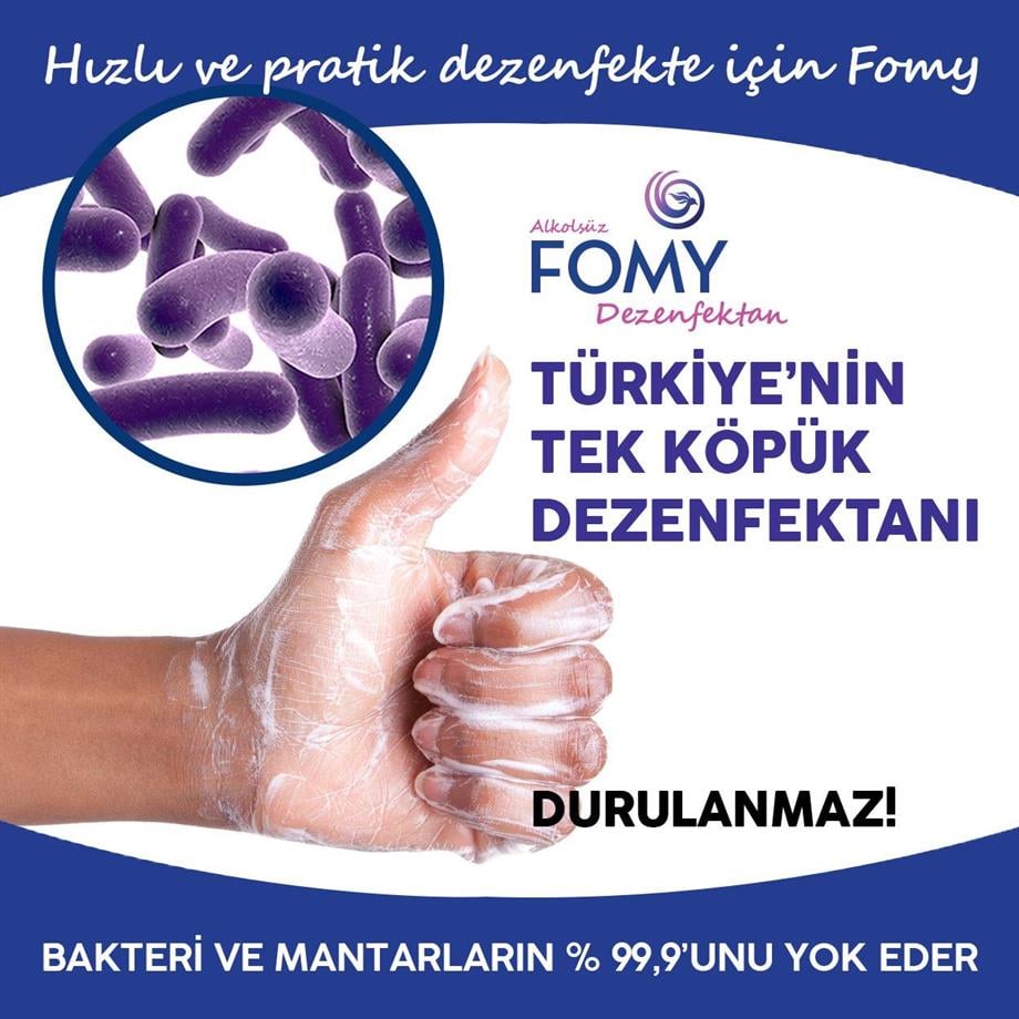 FOMY Köpük Dezenfektan Alkolsüz El ve Cilt Dezenfektan Köpüğü 500 ml