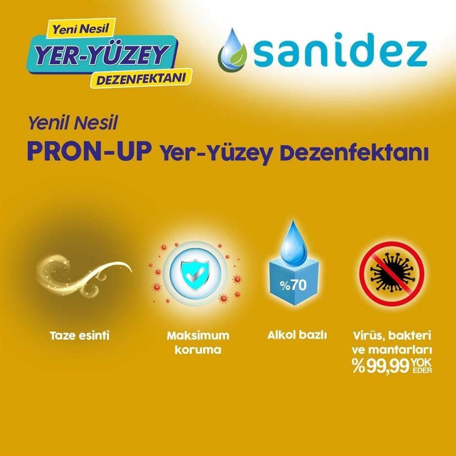 SANİDEZ Pron-Up 20 gr Set Yer Yüzey Dezenfektanı