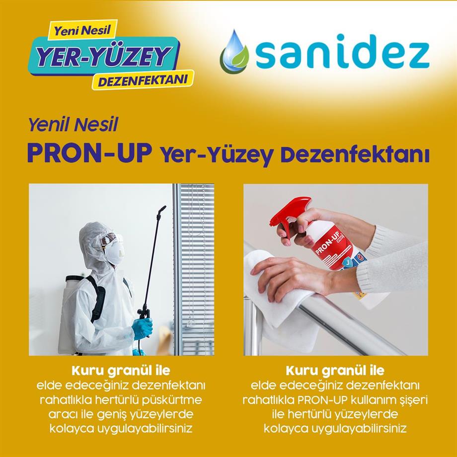 SANİDEZ Pron-Up 20 gr Set Yer Yüzey Dezenfektanı