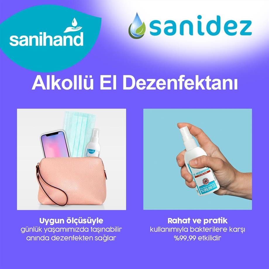 SANİDEZ Sanihand 1 Lt Alkollü El ve Cilt Dezenfektanı