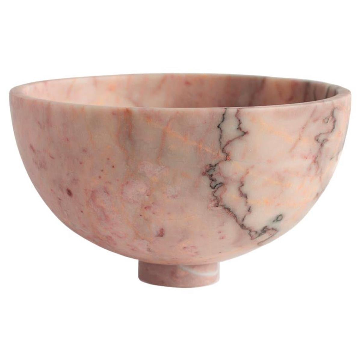 Pembe Mermer Meyve Kasesi