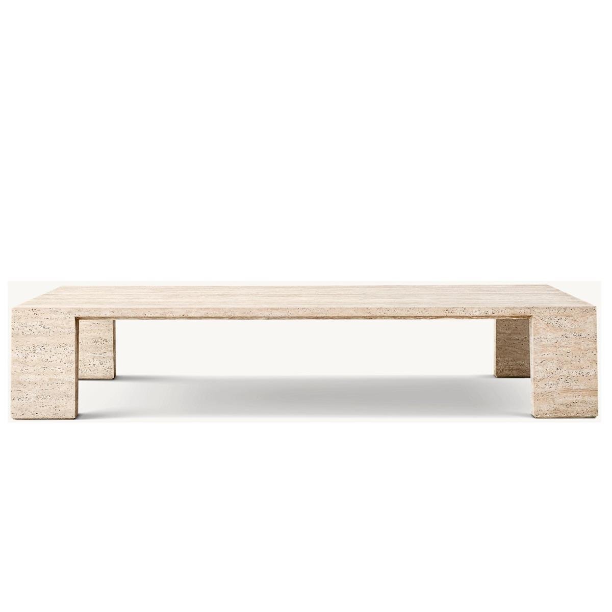 WYETH TRAVERTİNE COFFEE TABLE 140X80 CM