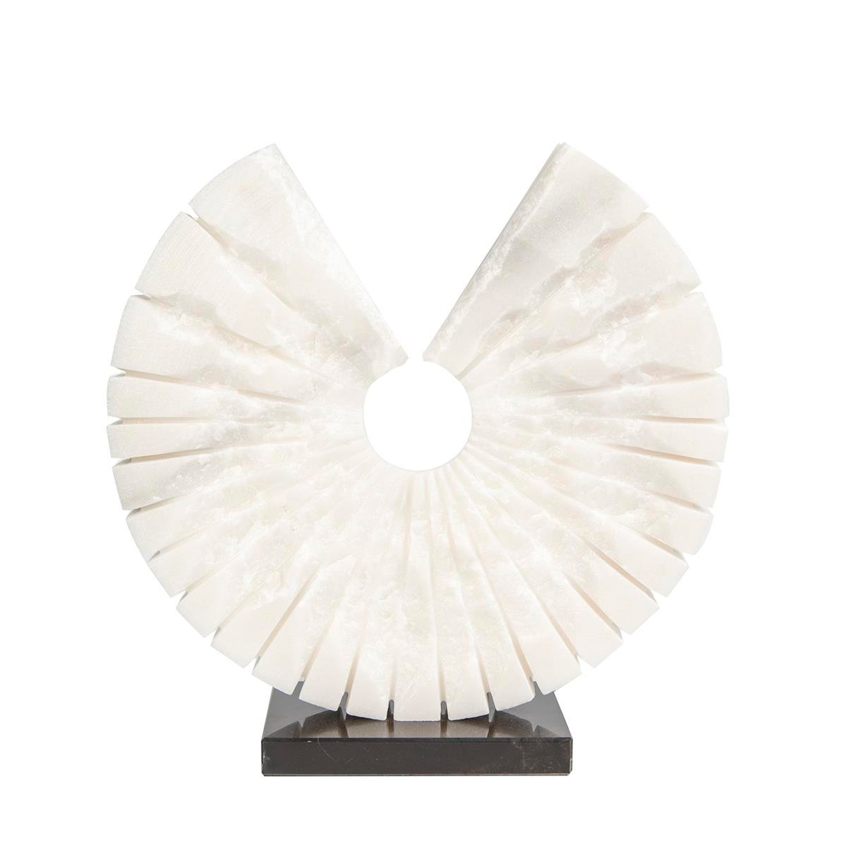 PATLATMALI MERMER HEYKEL BEYAZ 30CM